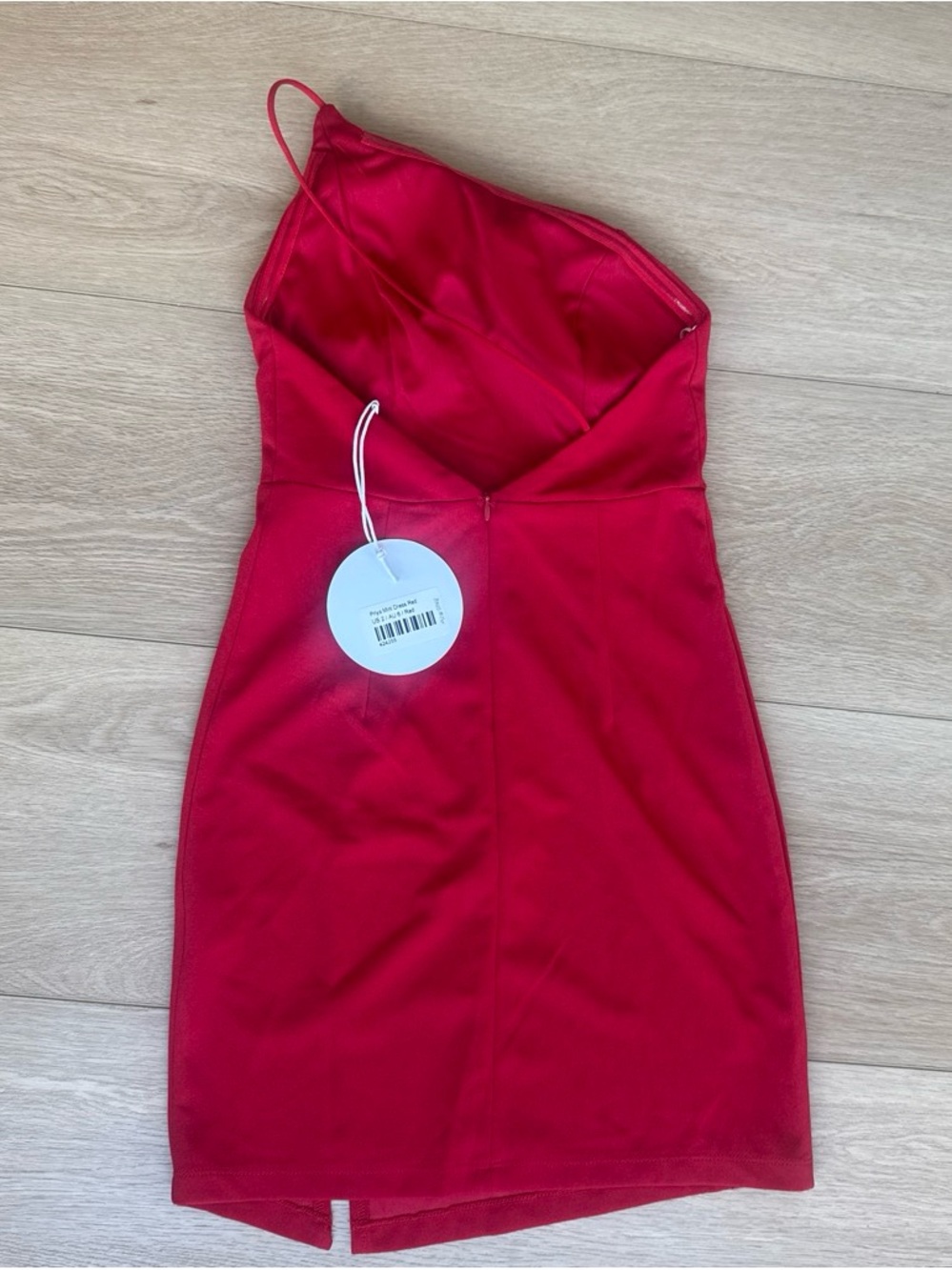 Princess Polly One-Shoulder Red Asymmetrical Mini Dress- NWT